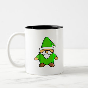 Cute Cartoon Gnome Two-Tone Coffee Mug