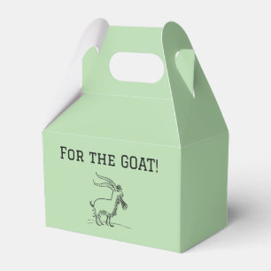 Cute Cartoon Goat, Black and White Farm Animal Favor Boxes