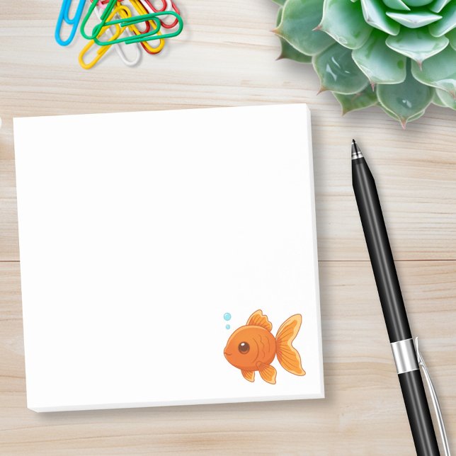Cute Cartoon Goldfish Post-it Notes (Creator Uploaded)