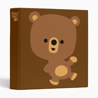Cute Cartoon 'Good Vibe' Bear Avery Binder