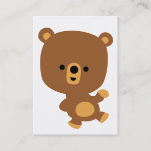 Cute Cartoon 'Good Vibe' Bear Business Card