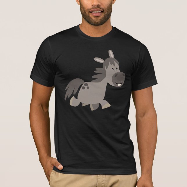 Cute Cartoon Grey Pony T-Shirt (Front)