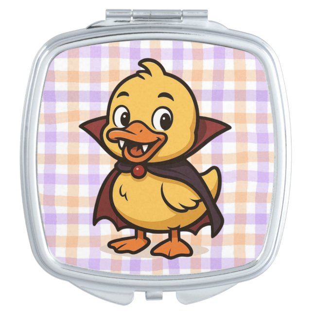 Cute cartoon Halloween duck vampire  Compact Mirror (Front)