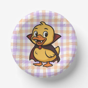 Cute cartoon Halloween duck vampire Paper Bowls