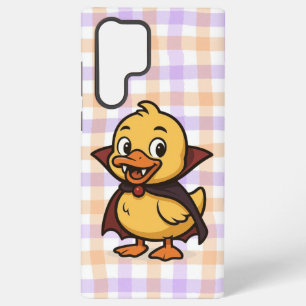 Cute cartoon Halloween duck vampire Samsung Galaxy S22 Ultra Case