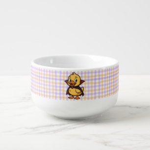 Cute cartoon Halloween duck vampire Soup Mug
