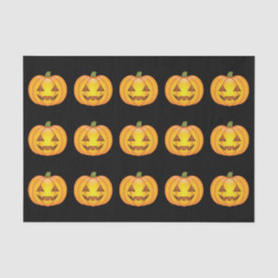 Cute Cartoon Halloween Jack O’Lantern Pumpkins Tissue Paper