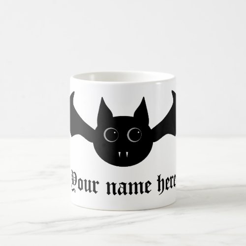 Cute cartoon Halloween vampire bat with big eyes Coffee Mug