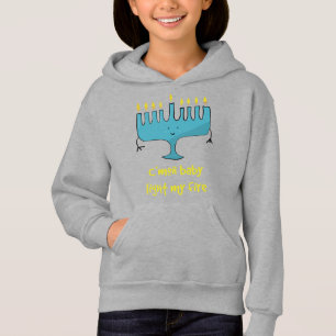 Cute cartoon Hanukkah festive Menorah Hoodie