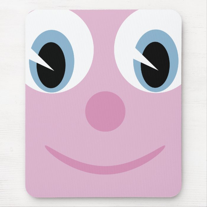 Cute Cartoon Happy Face Mousepad