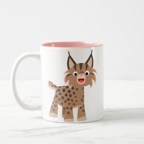 Cute Cartoon Happy Lynx Mug