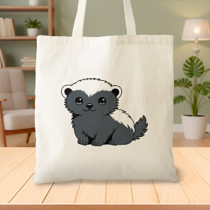 Cute Cartoon Honey Badger Tote Bag