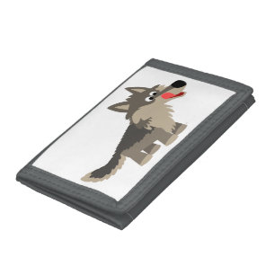 Cute Cartoon Hungry Wolf Wallet