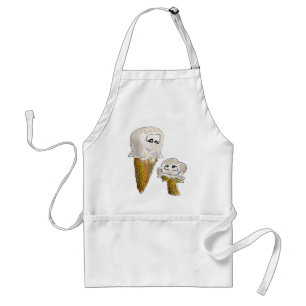 Cute Cartoon Ice Cream Cones Adult Apron
