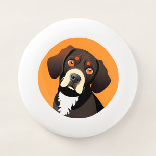 Cute Cartoon Illustration of a Puppy Wham-O Frisbee