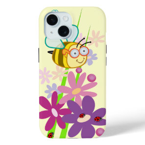 Cute cartoon iPhone 5 /  case-mate with Bees iPhone 15 Case