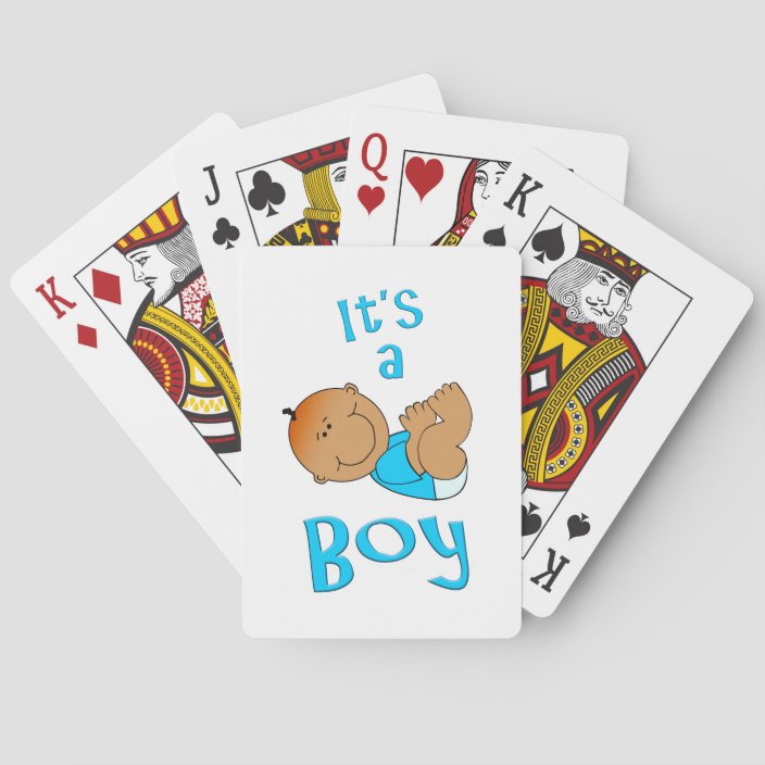 Cute Cartoon It S A Boy Text In Bright Blue Playing Cards Zazzle Com Flickr is almost certainly the best online photo management and sharing application in the world. zazzle