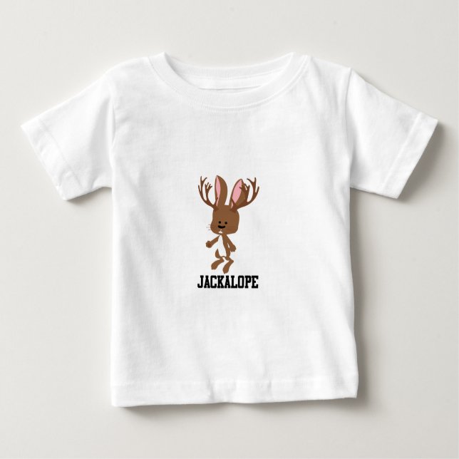 Cute Cartoon Jackalope Baby T-Shirt (Front)