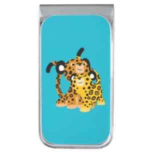 Cute Cartoon Jaguars In Love Money Clip