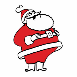 Cute Cartoon Jolly Santa Claus Laughing Ho Ho Ho Cutout