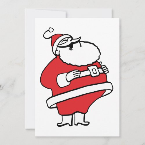 Cute Cartoon Jolly Santa Claus Laughing Ho Ho Ho Holiday Card