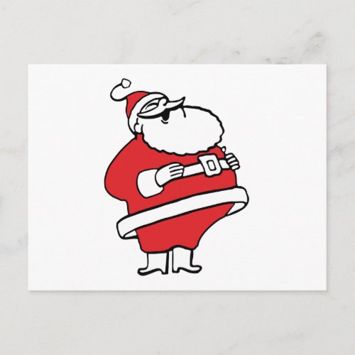 Cute Cartoon Jolly Santa Claus Laughing Ho Ho Ho Holiday Postcard