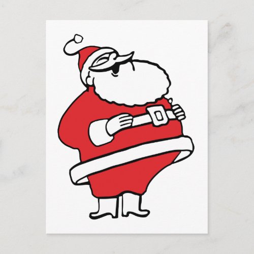 Cute Cartoon Jolly Santa Claus Laughing Ho Ho Ho Holiday Postcard