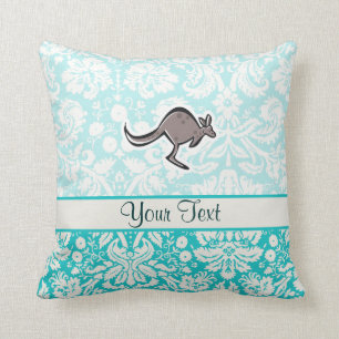 Cute Cartoon Kangaroo Throw Pillow