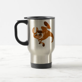 Cute Cartoon Kangaroo's Somersault Commuter Mug