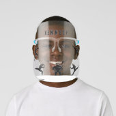 Cute Cartoon Kid Warrior Ninja Face Shield (Insitu)