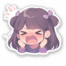 Cute Cartoon Kiss-Cut Stickers for Personalization