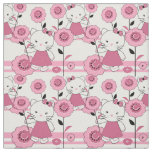 Cute cartoon kitten kids fabric