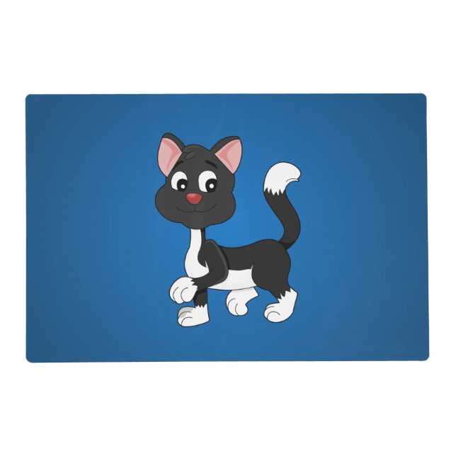 Cute cartoon kitten placemat (Front)