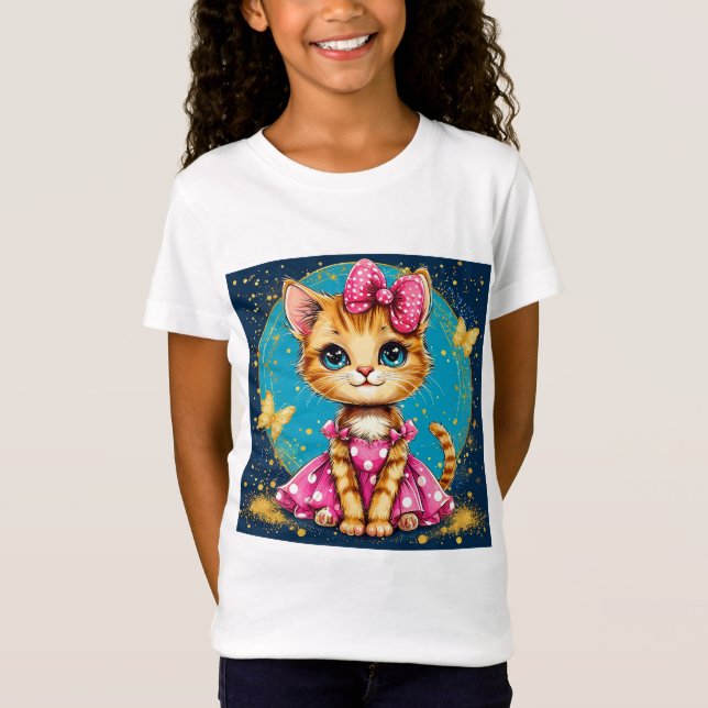 Cute cartoon kitty T-Shirt (Front)