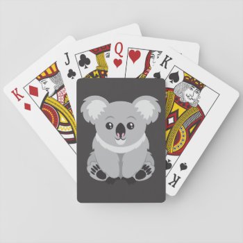 Cute Cartoon Koala Bear Playing Cards by paul68 at Zazzle