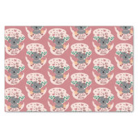 Cute Love Hearts Pink Red Purple Valentine Tissue Paper | Zazzle