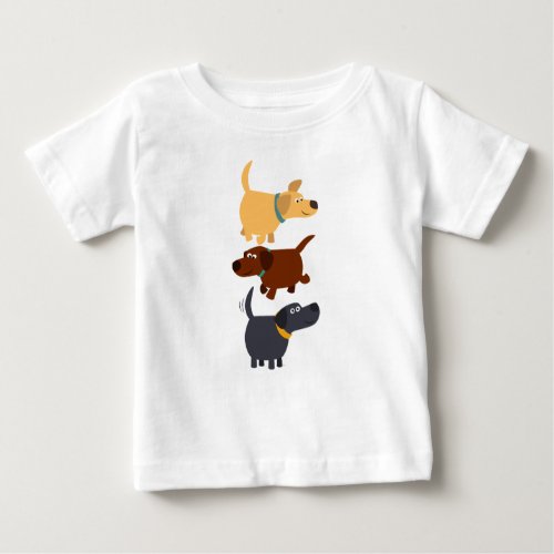 Cute Cartoon Labradors in 3 Flavours Baby T_Shirt
