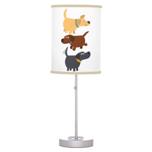 Cute Cartoon Labradors in 3 Flavours Table Lamp