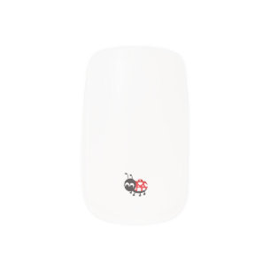 Cute Cartoon Ladybug Minx Nail Art