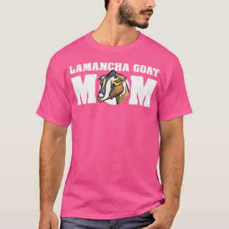 Cute Cartoon Lamancha Goat Mom T-Shirt