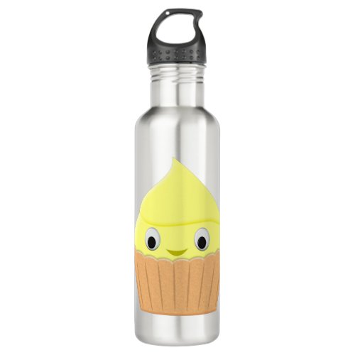 Cute Cartoon Lemon Cupcake Stainless Steel Water Bottle