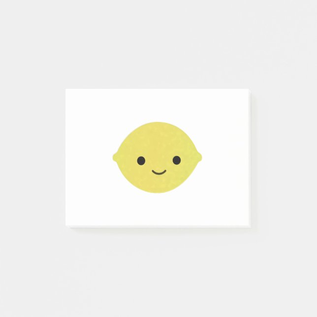 Cute Cartoon Lemon Post-it Notes (Front)