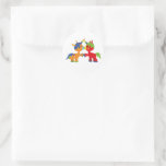 Cute Cartoon LGBTQIA Unicorns Classic Round Sticker