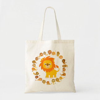 Cute Cartoon Lion Mandala Bag