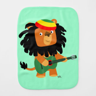 Cute Cartoon Lion of Zion Burp Cloth