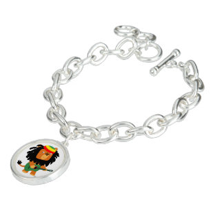 Cute Cartoon Lion of Zion Charm Bracelet