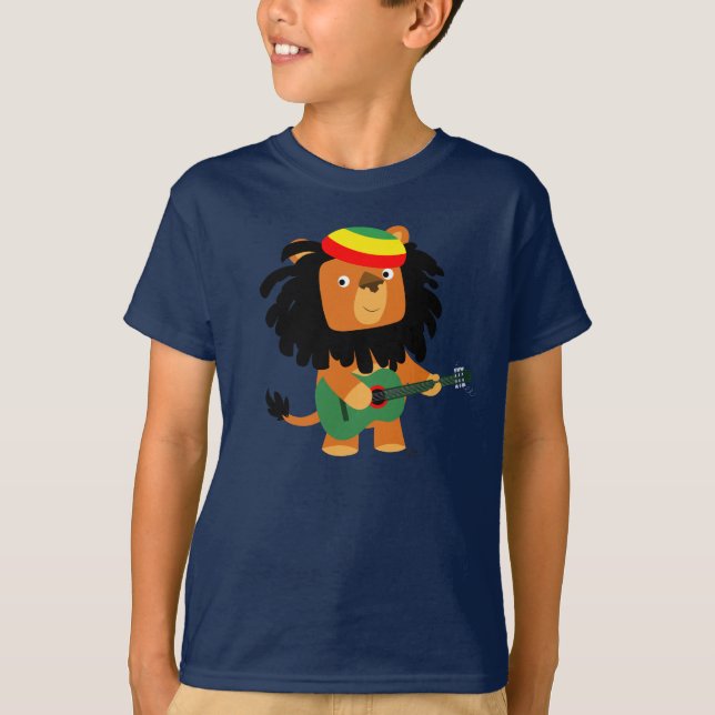 Cute Cartoon Lion of Zion Children T-shirt (Front)
