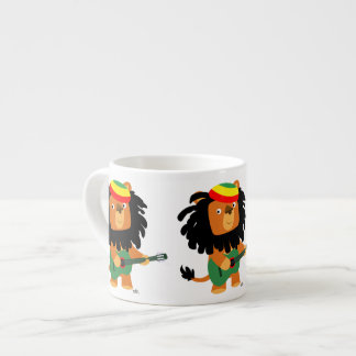 Cute Cartoon Lion of Zion Espresso Mug