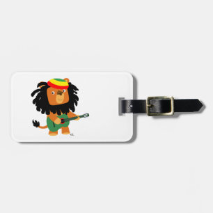 Cute Cartoon Lion of Zion Luggage Tag