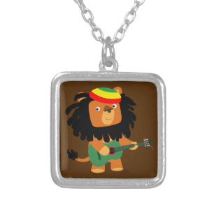 Cute Cartoon Lion of Zion Necklace